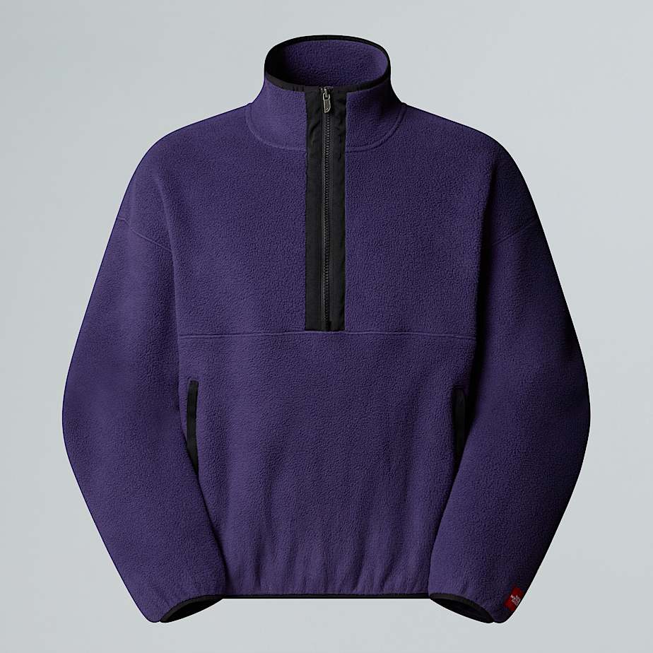 Unisex Red Box 1/2 Zip Fleece