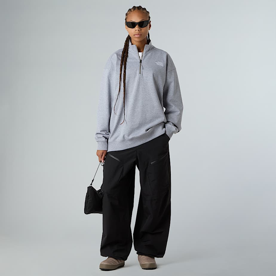 Unisex Oversized 1/4 Zip Sweatshirt