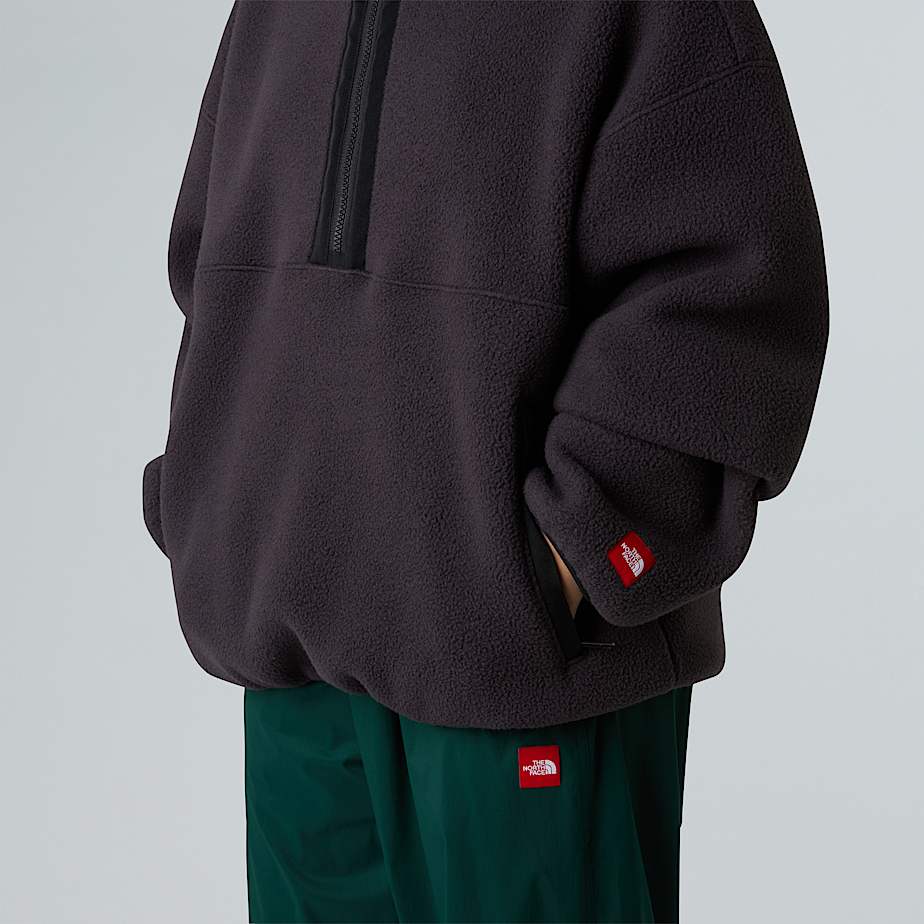 Unisex Red Box 1/2 Zip Fleece