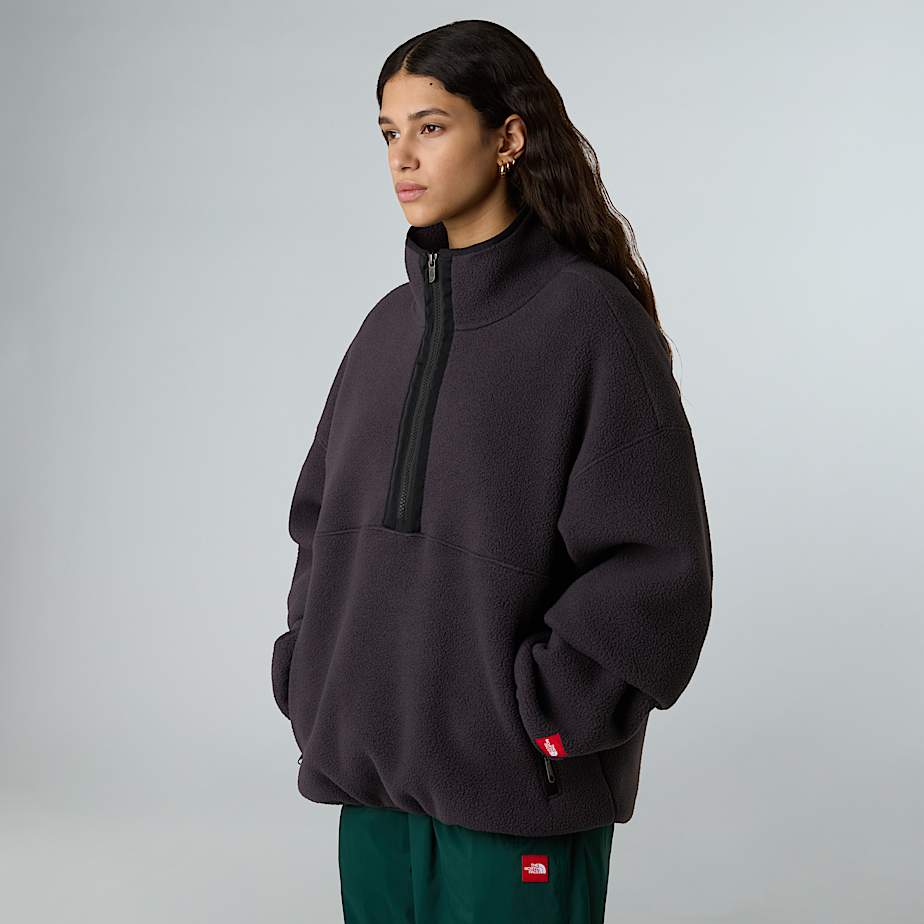 Unisex Red Box 1/2 Zip Fleece