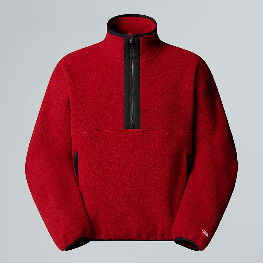 Unisex Red Box 1/2 Zip Fleece
